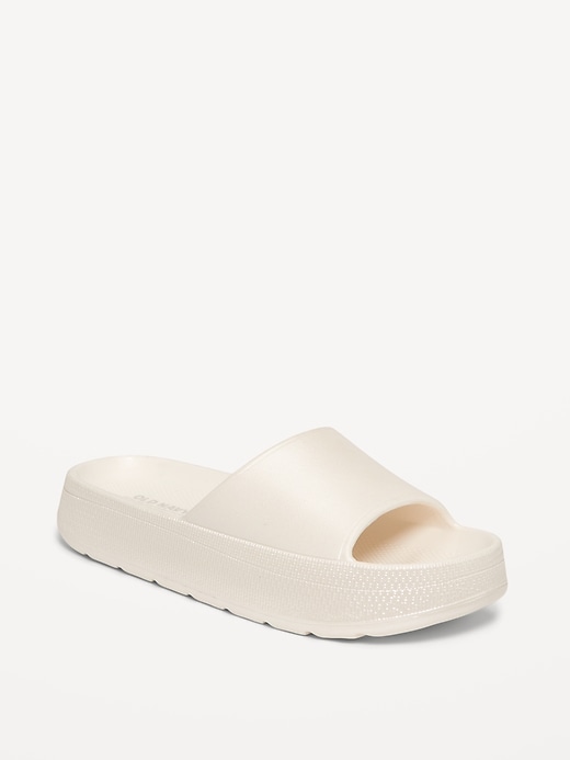 View large product image 1 of 4. Platform Slide Sandals for Girls (Partially Plant-Based)