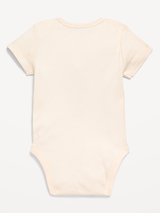 View large product image 2 of 2. Short-Sleeve Graphic Bodysuit for Baby