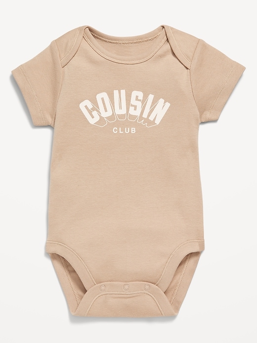 View large product image 1 of 3. Short-Sleeve Graphic Bodysuit for Baby