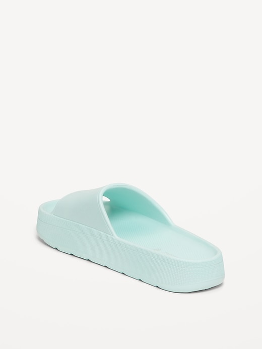 Image number 4 showing, Platform Slide Sandals for Girls (Partially Plant-Based)