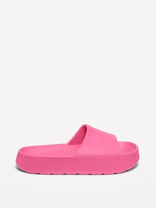 Image number 3 showing, Platform Slide Sandals for Girls (Partially Plant-Based)
