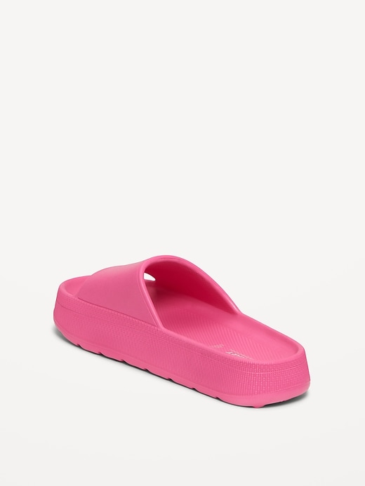 Image number 4 showing, Platform Slide Sandals for Girls (Partially Plant-Based)