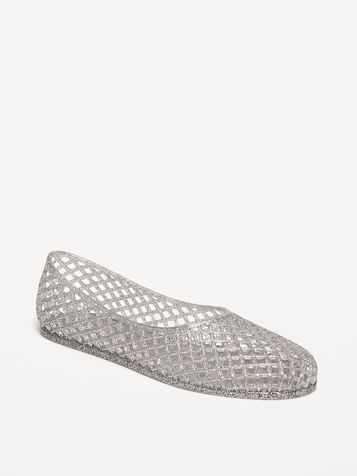 View large product image 1 of 4. Jelly Lattice Ballet Flats for Girls