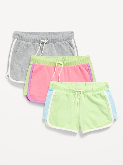 Dolphin-Hem Cheer Shorts 3-Pack for Girls