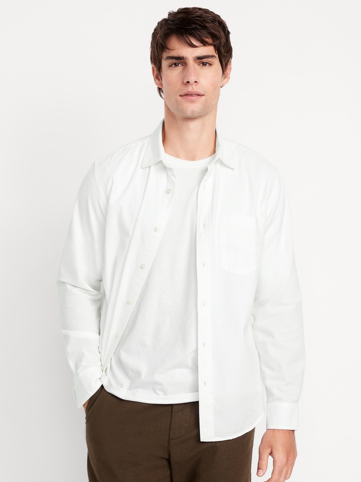 Classic Fit Seersucker Shirt