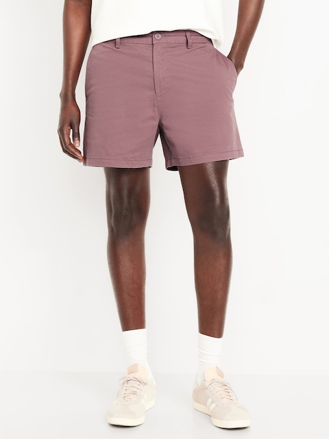 Slim Built-In Flex Rotation Chino Shorts -- 5-inch inseam