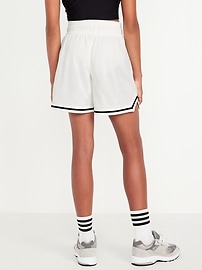 Image number 2 showing, High-Waisted Mesh Basketball Shorts for Girls