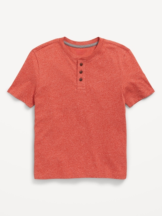 View large product image 2 of 2. Short-Sleeve Henley T-Shirt for Boys