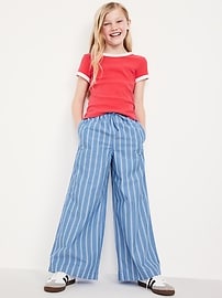 View large product image 3 of 4. Lighweight Printed Poplin Pants for Girls