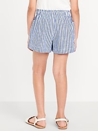 Image number 2 showing, Printed Linen-Blend Utility Shorts for Girls