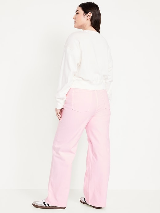 Image number 5 showing, Extra High-Waisted Wide-Leg Jeans