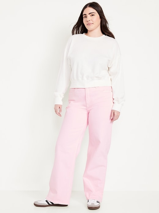 Image number 4 showing, Extra High-Waisted Wide-Leg Jeans