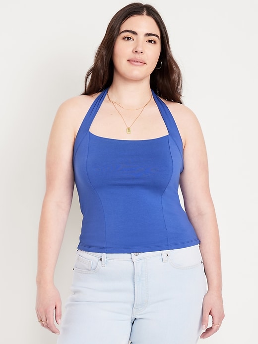 Image number 4 showing, Double-Layer Halter Top