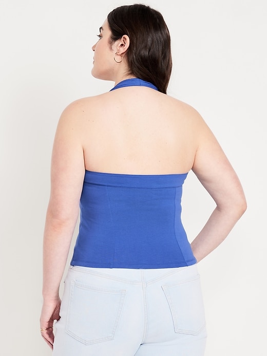 Image number 5 showing, Double-Layer Halter Top