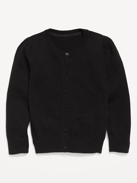 Cardigan d’uniforme scolaire boutonné devant pour Fille