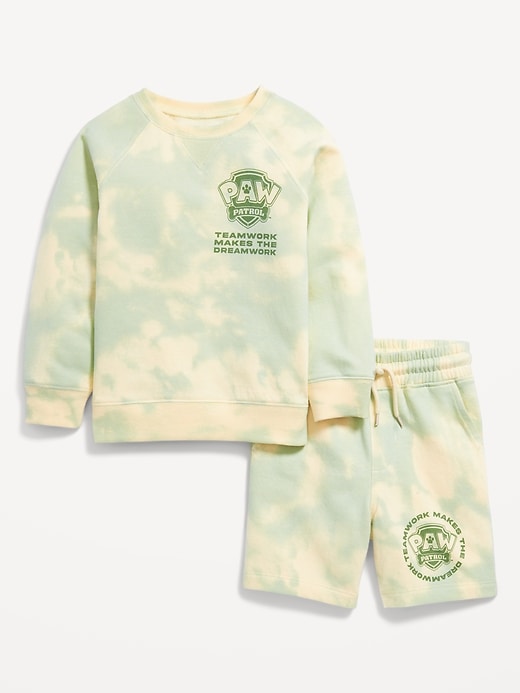 View large product image 1 of 1. Paw Patrol™ Unisex Graphic Sweatshirt and Shorts Set for Toddler