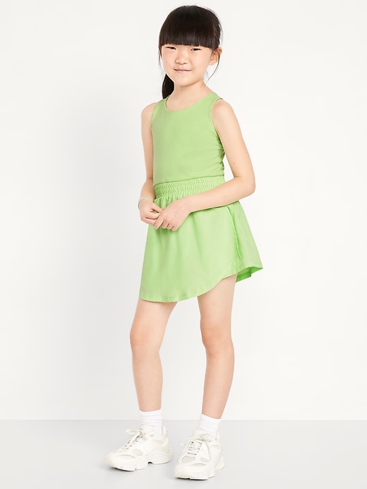 Image number 3 showing, PowerChill Criss-Cross Performance Shorts Bodysuit for Girls