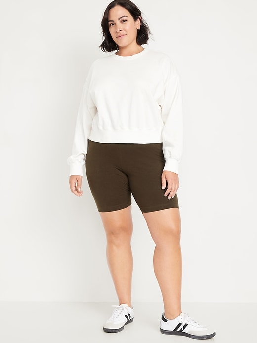 Image number 6 showing, High-Waisted Biker Shorts -- 8-inch inseam