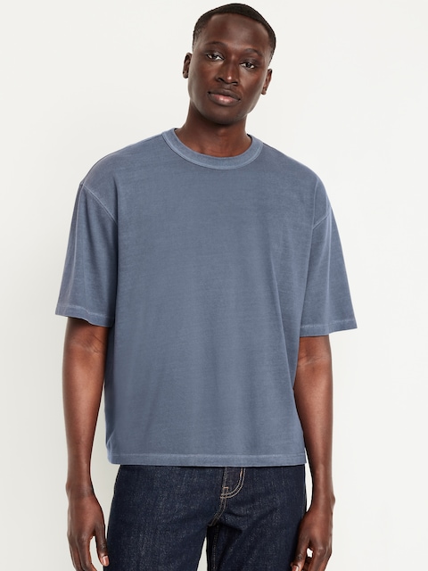 Garment-Dyed Cropped T-Shirt