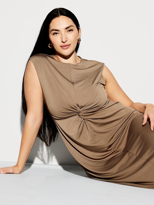 Image number 3 showing, The Occasion by Old Navy Twist-Front Maxi Dress