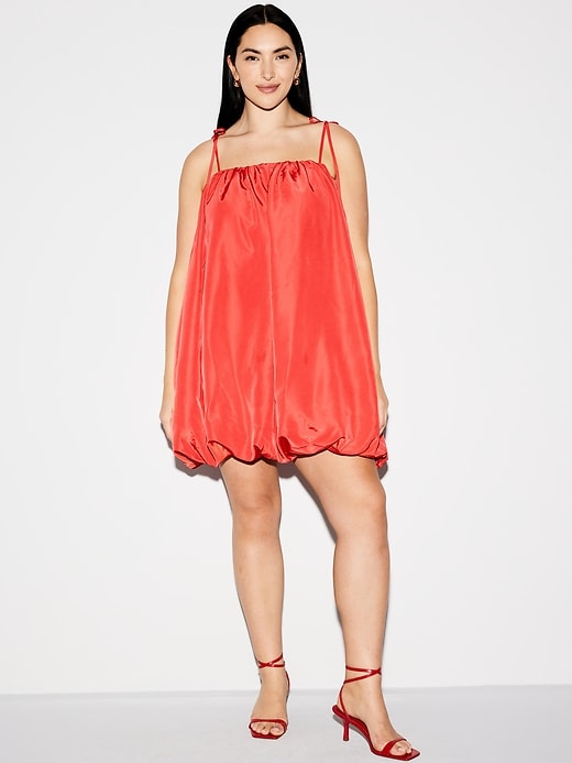 Image number 6 showing, The Occasion by Old Navy Taffeta Bubble Mini Dress