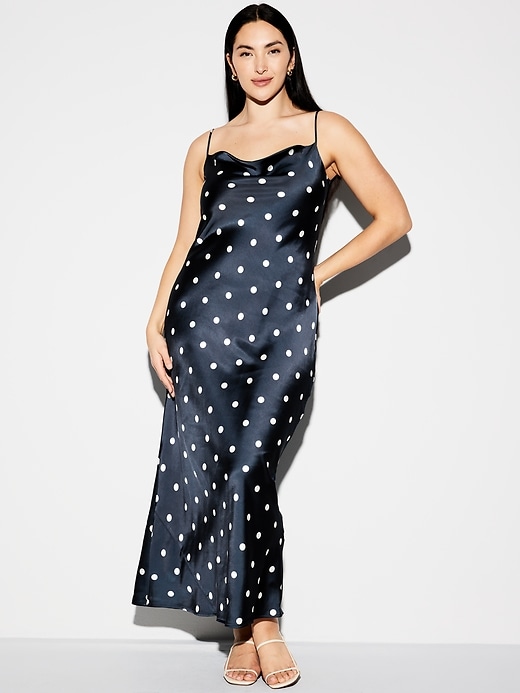 Image number 6 showing, The Occasion by Old Navy Satin Cowl Maxi Dress