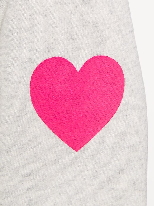 L'image numéro 4 présente Chandail en coton ouaté surdimensionné à glissière au quart pour fille