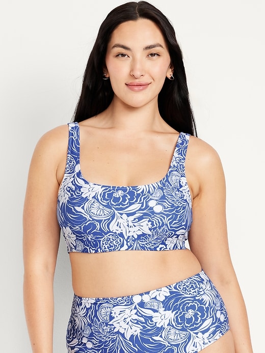 Image number 5 showing, Matte Scoop-Neck Bikini Swim Top