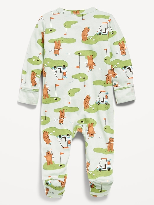 View large product image 2 of 3. 2-Way-Zip Sleep & Play Footed One-Piece for Baby