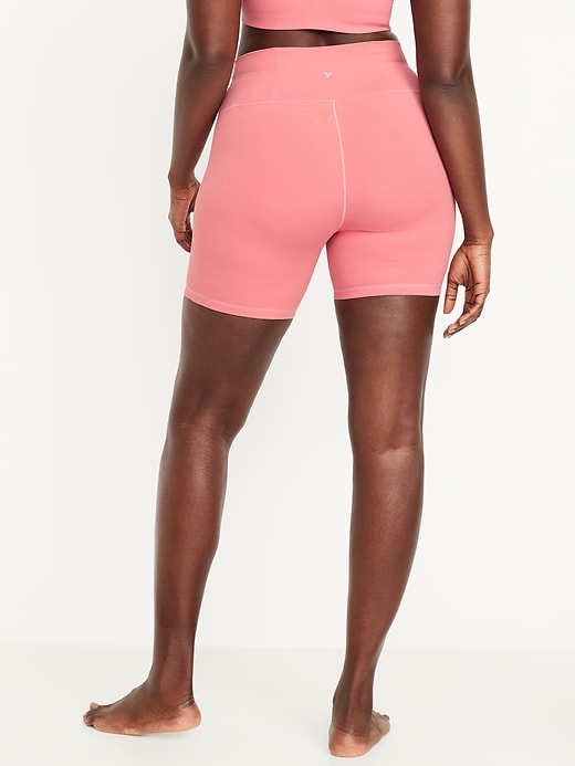 Image number 5 showing, High-Waisted StudioSmooth Biker Shorts -- 6-inch inseam