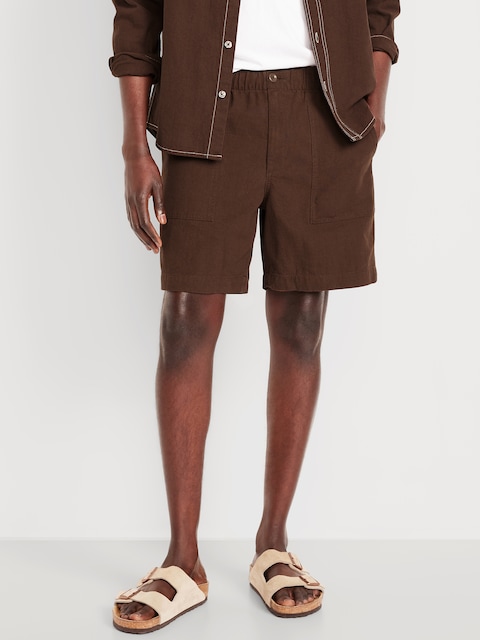 Crepe Workwear Shorts -- 7-inch inseam