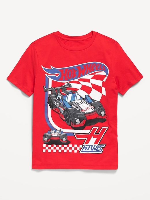 View large product image 1 of 2. Hot Wheels™ Gender-Neutral Graphic T-Shirt for Kids