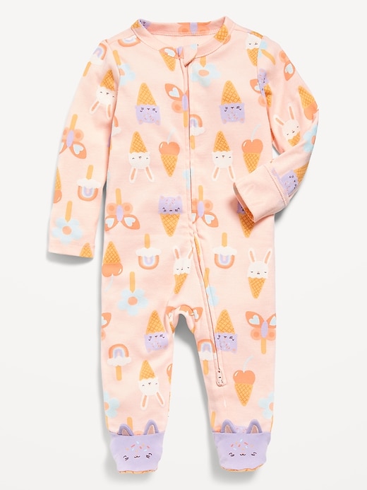 View large product image 1 of 2. 2-Way-Zip Sleep & Play Footed One-Piece for Baby