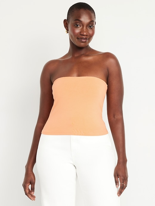 Image number 5 showing, Double-Layer Tube Top