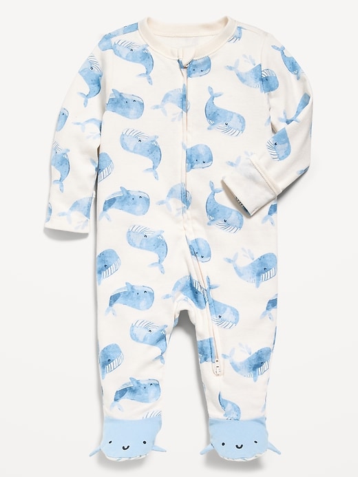 View large product image 1 of 3. 2-Way-Zip Sleep & Play Footed One-Piece for Baby