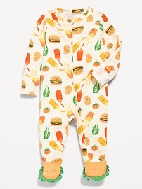 Image number 1 showing, 2-Way-Zip Sleep & Play Footed One-Piece for Baby