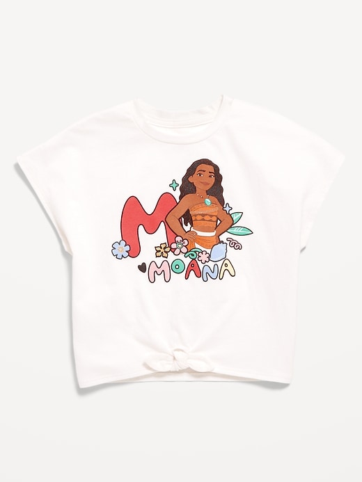 View large product image 1 of 1. Disney© Graphic Tie-Knot T-Shirt for Toddler Girls