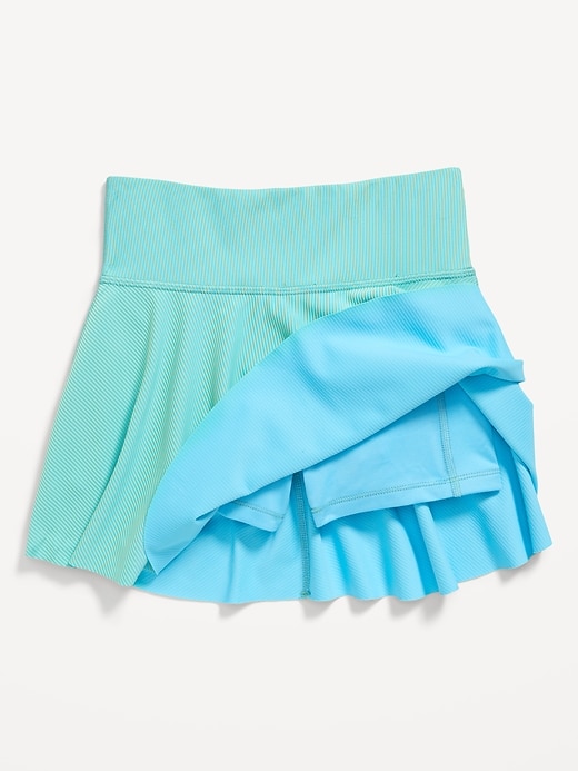 Image number 6 showing, High-Waisted PowerSoft Ribbed Skort for Girls