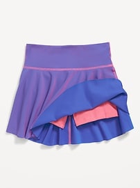 View large product image 6 of 6. High-Waisted PowerSoft Ribbed Skort for Girls
