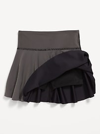 View large product image 6 of 6. High-Waisted PowerSoft Ribbed Skort for Girls