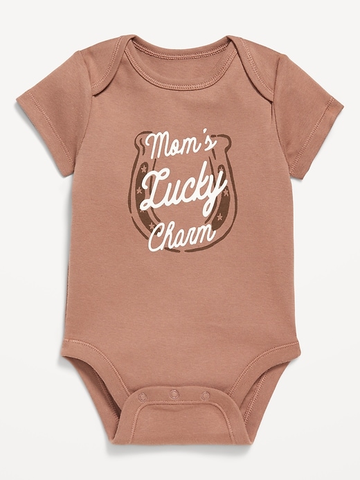 View large product image 1 of 3. Short-Sleeve Graphic Bodysuit for Baby