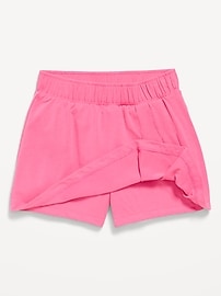 View large product image 3 of 4. High-Waisted PowerChill Pleated Performance Skort for Girls