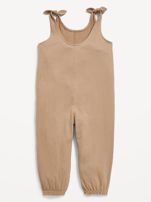 View large product image 2 of 2. Sleeveless Jacquard-Knit Jumpsuit for Toddler Girls