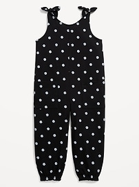 Image number 1 showing, Sleeveless Jacquard-Knit Jumpsuit for Toddler Girls