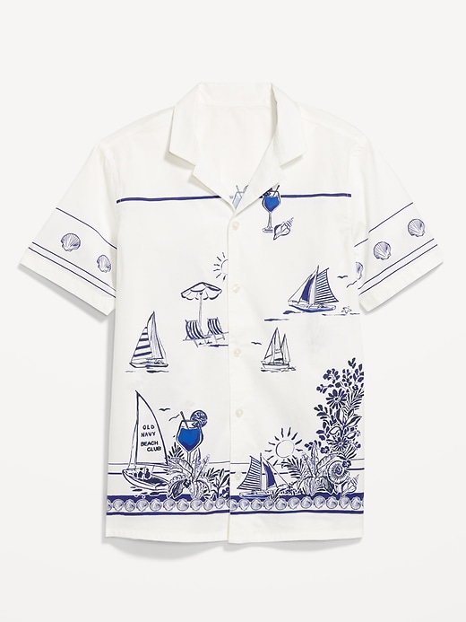 Image number 4 showing, Short-Sleeve Printed Camp Shirt