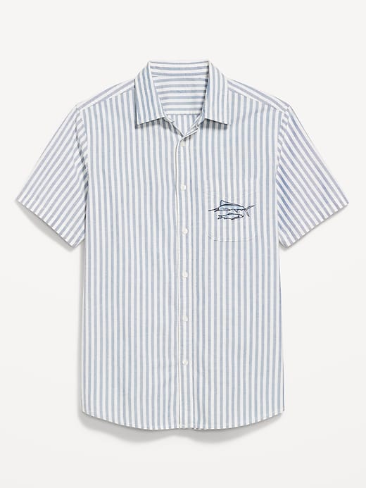 Image number 4 showing, Classic Fit Everyday Striped Oxford Shirt