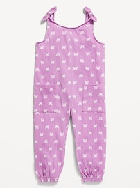 Image number 2 showing, Sleeveless Jacquard-Knit Jumpsuit for Toddler Girls