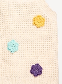 View large product image 3 of 3. Applique Sweater-Knit Tank Top for Toddler Girls