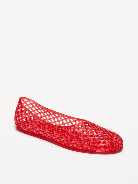 Jelly Lattice Ballet Flats for Girls