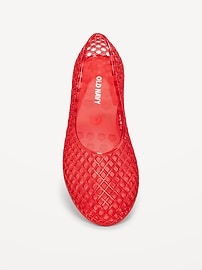Image number 2 showing, Jelly Lattice Ballet Flats for Girls